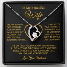 To My Wife Necklace, Gift For Wife, Anniversary Gift For Wife, Necklace For Wife