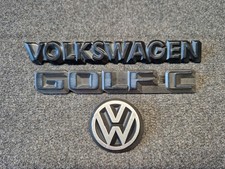 Volkswagen Vw Golf Mk2 Rear Badge Emblem Logo Set Early Model