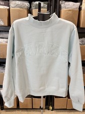 Parke Women's Monochrome Varsity Mockneck Arctic Sweatshirt L/XL SOLD OUT