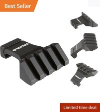 Precision 45-Degree Offset Mount for Tactical Applications - 2" Black Aluminum