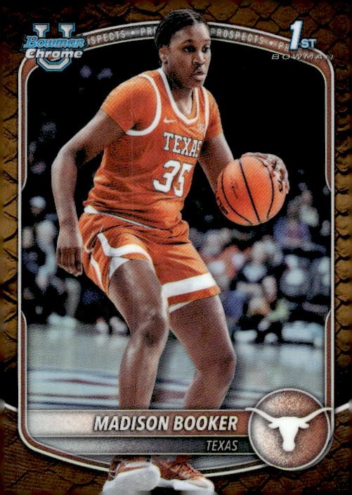 2025-26 Bowman #BCP-15 Madison Booker Chrome Prospects Reptilian Refractor