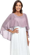 Sheer Shawls and Wraps for Evening Dresses Chiffon Capes for Women Soft Wedding