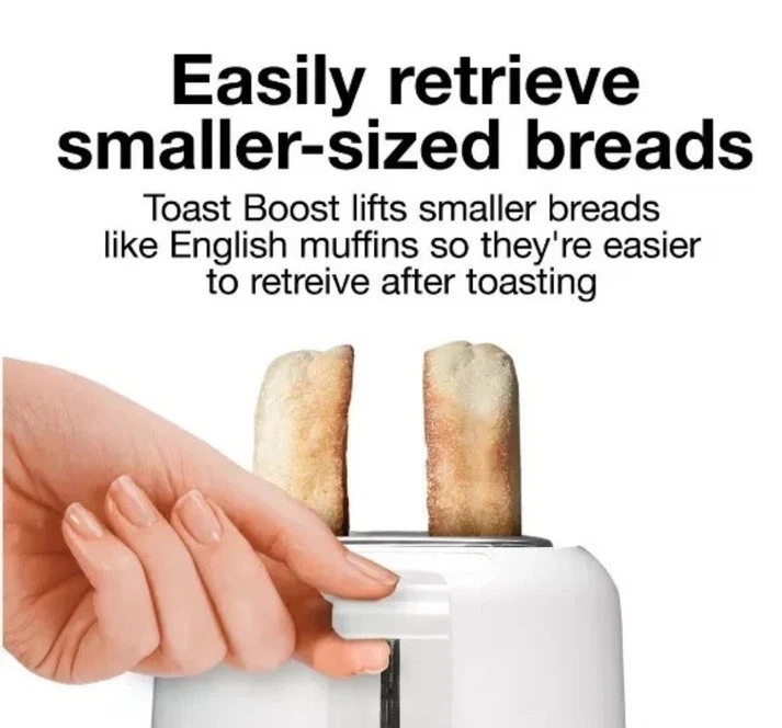 Tostadora de 2 rebanadas Proctor Silex - Blanca: Tostadora de pan compacta, 700 W, plástico Foto 3 de 4
