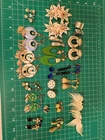 Vintage Costume Jewelry Lot Clip On Earrings Collection Mixed Styles Designs