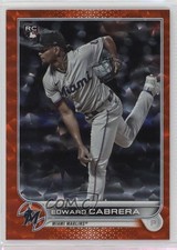 2022 Topps Series 2 Orange Foilboard 53/299 Edward Cabrera #566 17qs