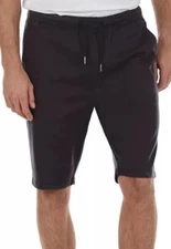 Modern American Grunge Shorts Size Large Pull On Vintage Black Brush Twill Men