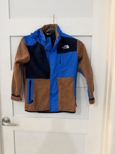 The North Face Blue And brown Jacket Size Medium boys