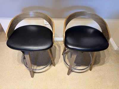 Wright Bar & Counter Swivel Stools (Set of 2)   Excellent Condition