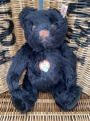 Steiff 2009 Teddybär Joshua Ltd Edition - 35 cm, schwarz - EAN:663208 - QUIETSCHER