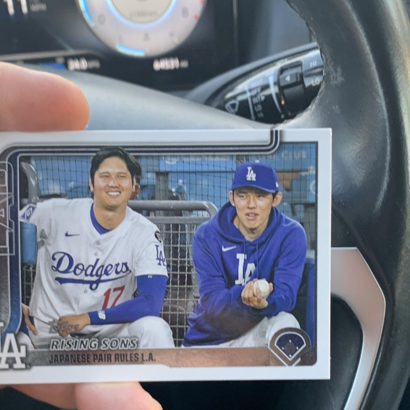 Topps 2025 Update Roki Sasaki Shohei Ohtani Dodgers Rising Sons #US269 Baseball…