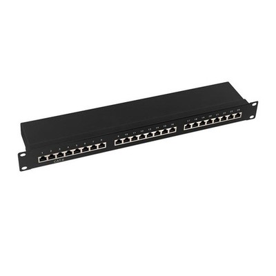 LogiLink NP0055 Verteilerfeld 19'' Cat.6 STP 24 Ports für Fast Ethernet