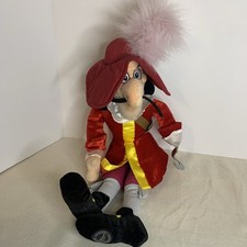Authentic Disney Store Captain Hook Peter Pan 22" Soft Body Plush