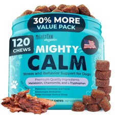 Dog Calming Chews Melatonin Sleep Stress 120 Ct  Ansiedad Estr s Sue o Perros