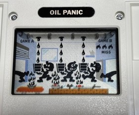 Nintendo Game & Watch Oil Panic Screen Good Used
