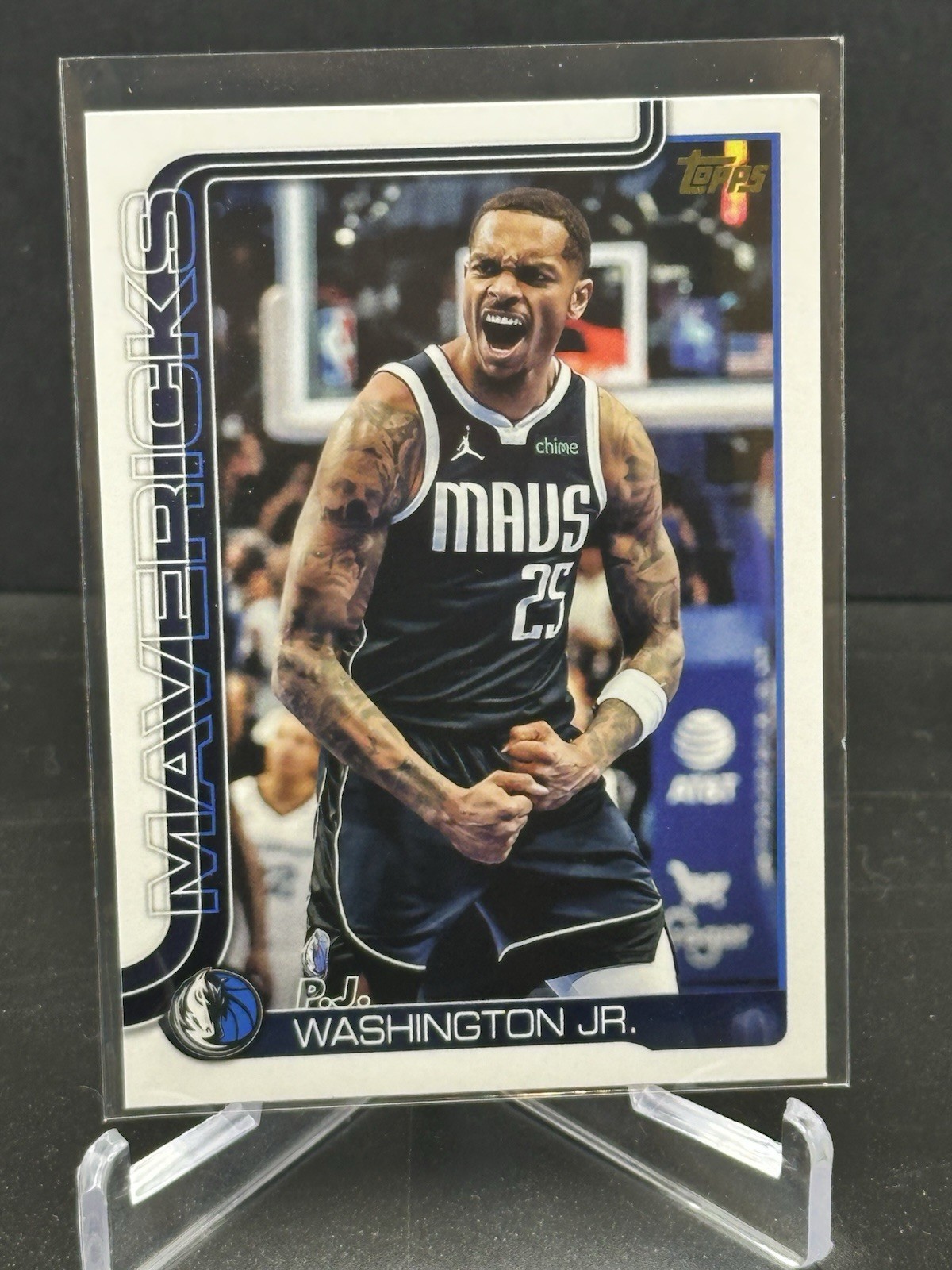 2025-26 Topps NBA PJ Washington Jr. Golden Mirror SSP #173 1:398 Dallas Mavs