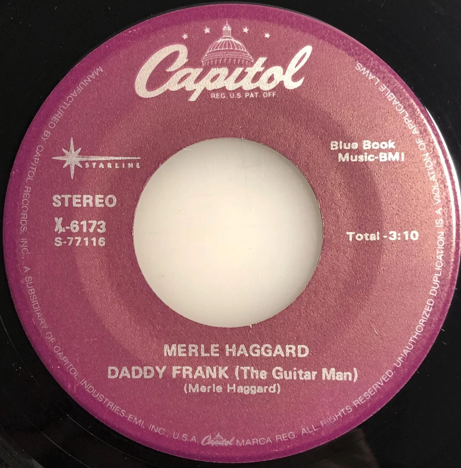 Merle Haggard / Okie From Muskogee / Capitol 45rpm / NM+ - Image 4 of 4
