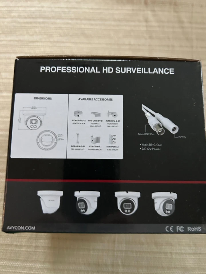 New Avycon 8Mega Pixel HD Coax Turret Camera HD-TVI HD AVC-TE81F28 - Image 2 of 3