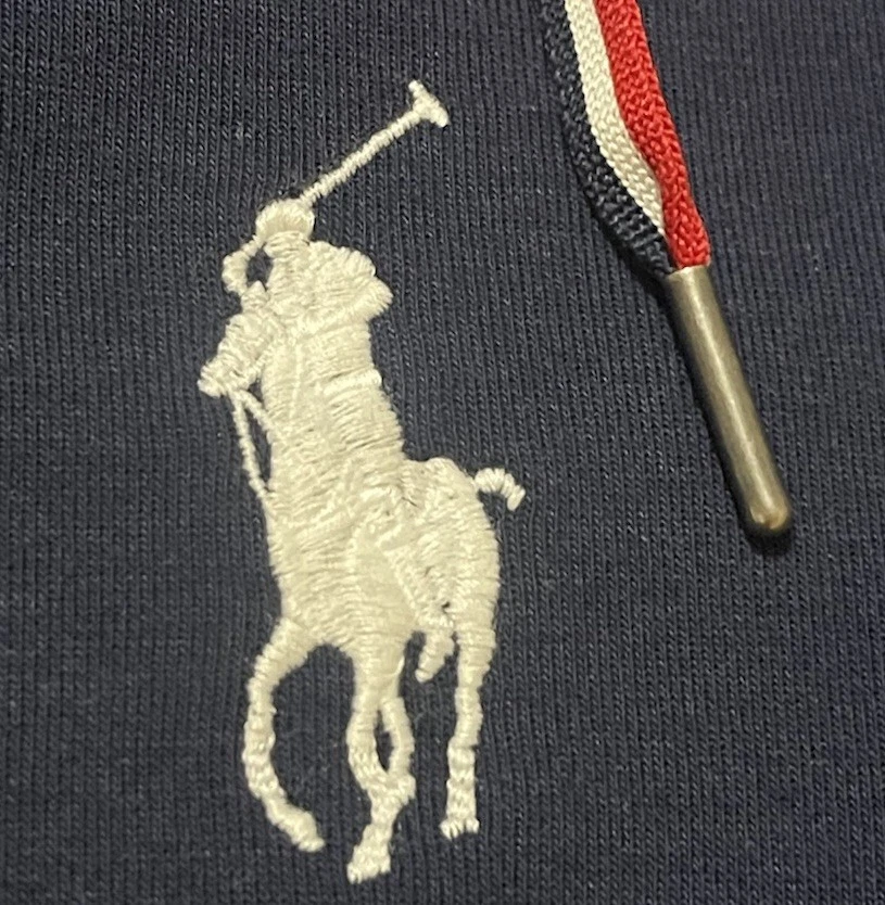Polo Ralph Lauren Hombres L Azul Marino Equipo Olímpico EE. UU. 2018 Chaqueta de Pista Cremallera Sudadera con Capucha Foto 3 de 4