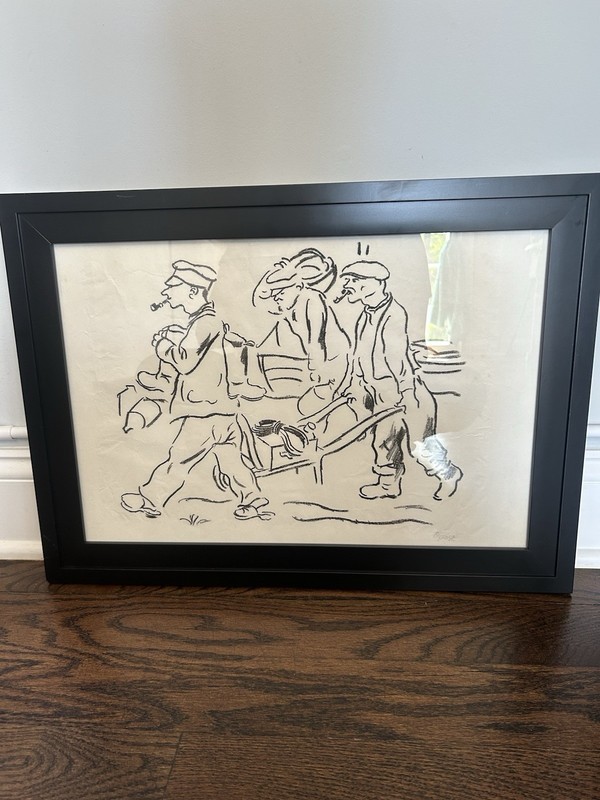 GEORGE GROSZ LITHOGRAPH “FISCHER AUS POMMERN”  1926 PENCIL SIGNED