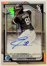 2024 Bowman Chrome Jurdrick Profar 1st Refractor Auto #489/499 #CPA-JPR