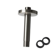 6 Inch Shower Arm with Flange, Ceiling Mounted Shower Brushed Nickel 6 inch