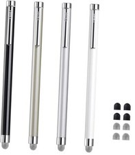 Stylus Pens for Touch Screens,  4 Pcs 4 Colors - silver/black/white/champagne