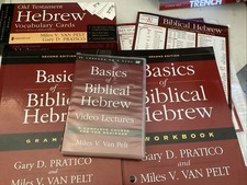 Lot 6 Basics of Biblical Hebrew Grammar, Workbook, Dvd, Vocabulary Cards