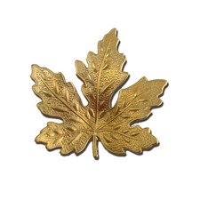 Raw Brass Maple Leaf Stampings mtl316A