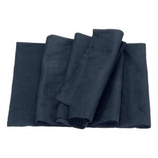 47" Elastic Cuffs Ribbed Trims Cotton Fabric Knit Rib, 20" Navy Blue