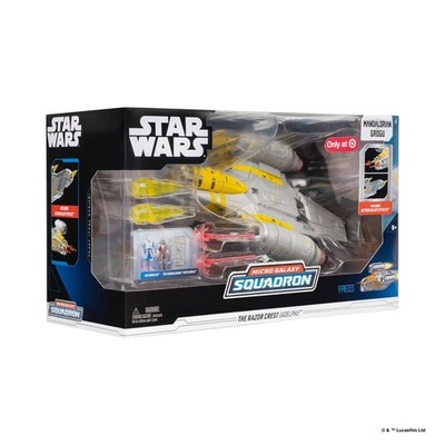 Star Wars Micro Galaxy Squadron Razor Crest Deluxe 8'' Vehicle  