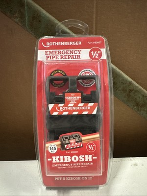 Kibosh 1/2'' Emergency Pipe Repair Clamp - Durable, Quick & Reusable 80007 #F1