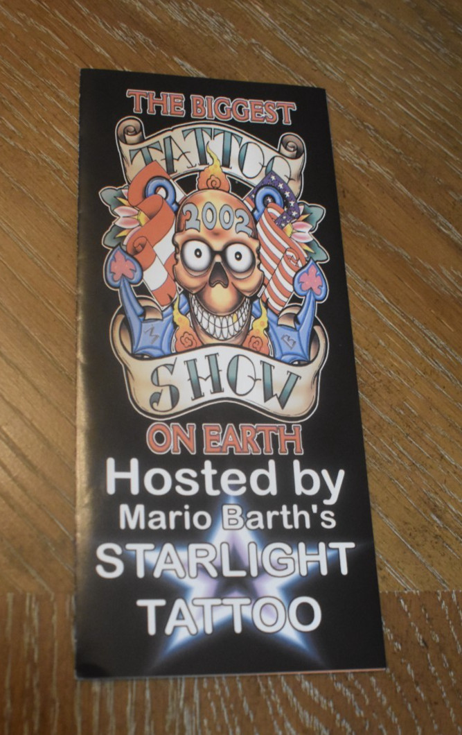 Gene Simmons KISS Mario Barth Starlight Tattoo 2002 flyer Tattoo show NJ