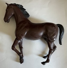 VINTAGE BEST OF THE WEST JANE WEST POSEABLE NODDING BROWN FLAME HORSE BY MARX