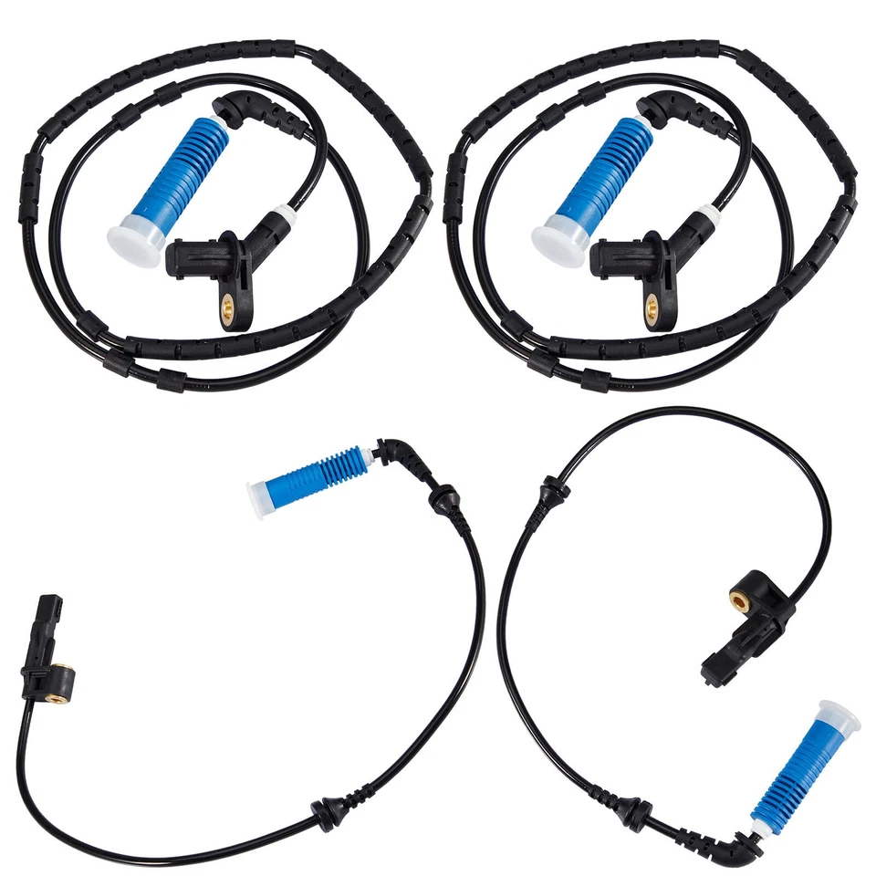 4 PCS Front & Rear ABS Wheel Speed Sensor for BMW E46 325i 330i 325Ci 328Ci M3 Foto 2 de 4