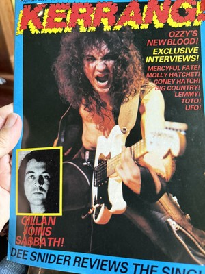 Kerrang Magazine No 40 1983 Jake E Lee Lemmy Mercyful Fate Toto Sabbath Gillan