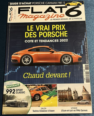 FLAT 6 PORSCHE 374 Mai 2022 992 Sport Classic 981 Cayman Macan T Essen 996