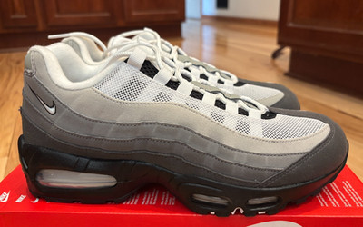 Nike Air Max 95 Big Bubble Black White Medium Ash HM4740 007 Men's Size 9