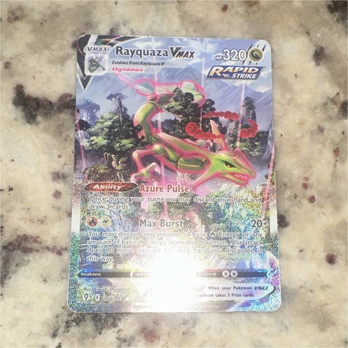 Rayquaza VMAX 218/203 SWSH07 Evolving Skies Alt Art Full Art Secret Holo Eng