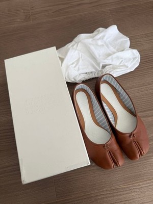 Maison Margiela Tabi Ballet Flat Pumps Shoes Brown Size:36 Used