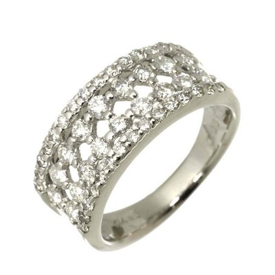 Diamond 0.93ct Ring 14K K14 WG White Gold size5.75-6(US) 90318116