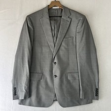 Calvin Klein Men  s Extreme Slim Fit Blazer 46R Gray Wool Silk Sport Coat