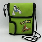 Vintage Nintendo Game Boy Color Pokemon Lugia Ho-Oh Carry Case Travel Bag Green