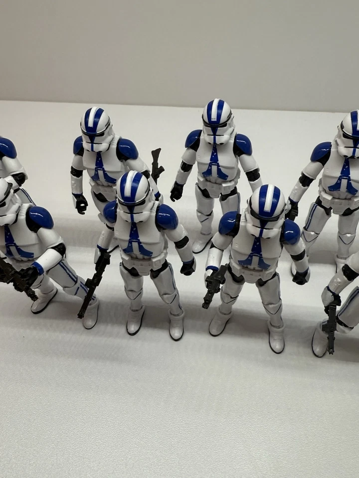 Hasbro Star Wars The Vintage Collection 501st Clone Trooper Lote de 10 Foto 4 de 4