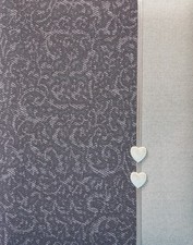 Stammbuch HARMONY  A5+ (18,0 x 23,0 cm), Leinenstruktur,  anthrazit/ silber ,