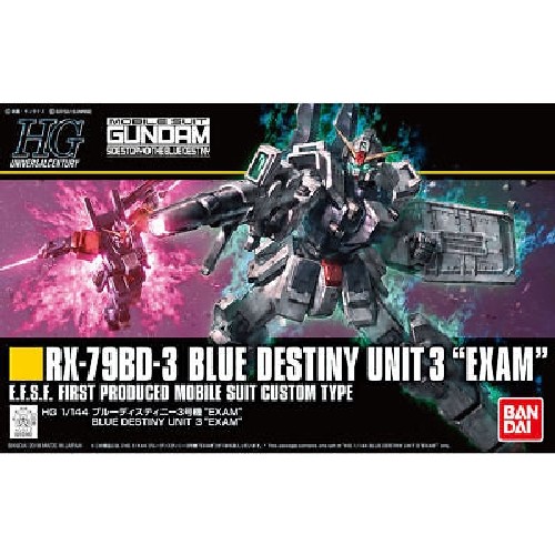 BANDAI HGUC 1/144 RX-79BD-3 BLUE DESTINY UNIT 3 EXAM Model