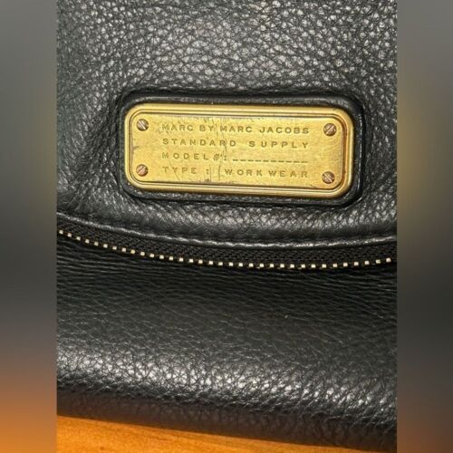Marc By Marc Jacobs Umhängetasche Handtasche Pebble Schwarz Leder Natasha Q - Bild 2 von 15