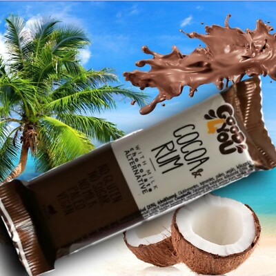 10 x 25g Kokos Schoko Rum Riegel Ohne Zuckerzusatz Glutenfrei Vegan Schokolade