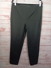 Talbots Pants Womens 12P Pleated Black Career Business Casual