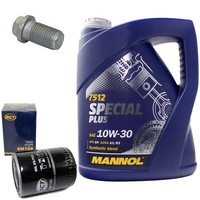 MotoröL Set 10W-30 5 Liter + ÖLfilter SM 108 + Schraube FüR VW Passat Variant
