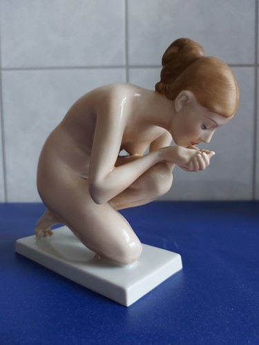 -~Porzellan Figur-~Rosenthal-~Trinkende-~Ernst Wensk (1865-1929 )-~ - Bild 18 von 24